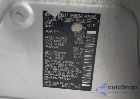 2016 Nissan Rogue S from USA, damaged, VIN KNMAT2MV7GP679473